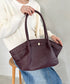 【500mlペットボトル収納可能】PUタックトートバッグ | MD1256059 | ワインレッド