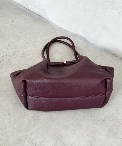 【500mlペットボトル収納可能】PUタックトートバッグ | MD1256059 | ワインレッド