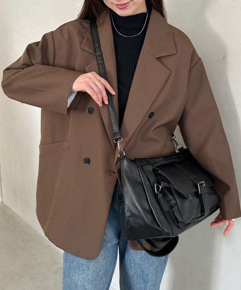 アウトポケットデザイン 2WAYショルダーバッグ | MD1256060 | ブラック