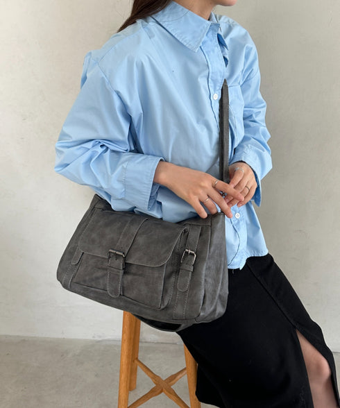 アウトポケットデザイン 2WAYショルダーバッグ | MD1256060 | グレー