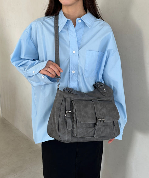 アウトポケットデザイン 2WAYショルダーバッグ | MD1256060 | グレー