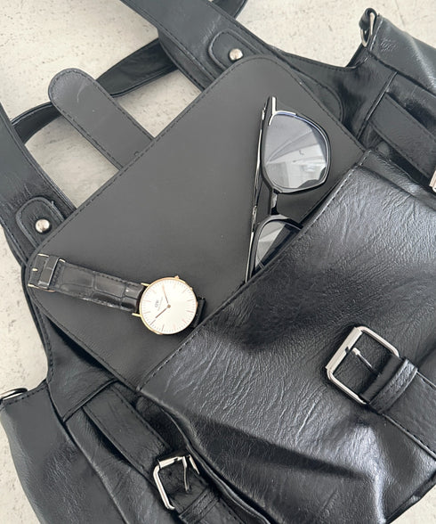 アウトポケットデザイン 2WAYショルダーバッグ | MD1256060 | ブラック