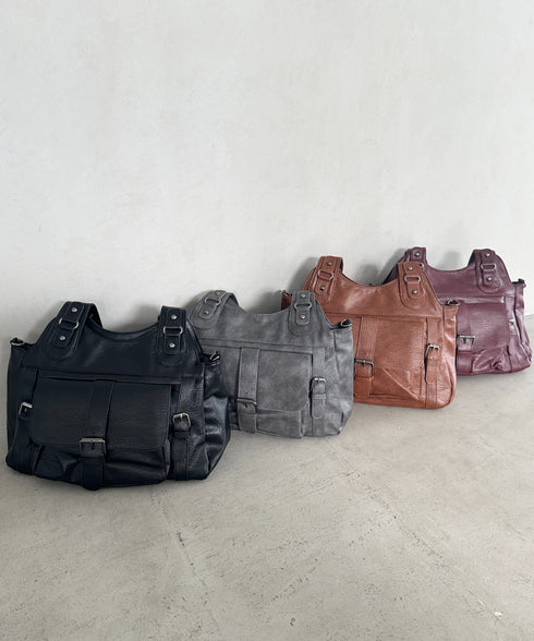 アウトポケットデザイン 2WAYショルダーバッグ | MD1256060 | グレー