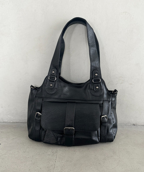 アウトポケットデザイン 2WAYショルダーバッグ | MD1256060 | ブラック