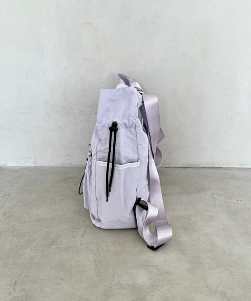 【A4収納可能】多ポケット付き巾着2WAYトートバッグ リュック | MD1256062 | グレー