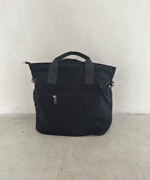 【A4収納可能】ナイロン軽量多ポケット2WAYショルダーバッグ トートバッグ | MD1256066 | ブラック