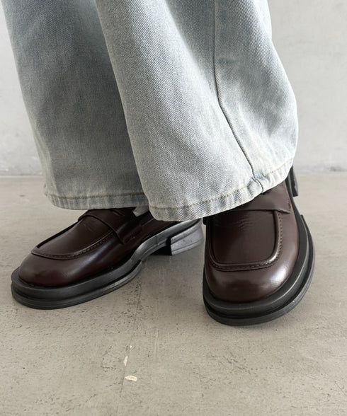 シンプルコインローファー | MD3256069 | ブラウン