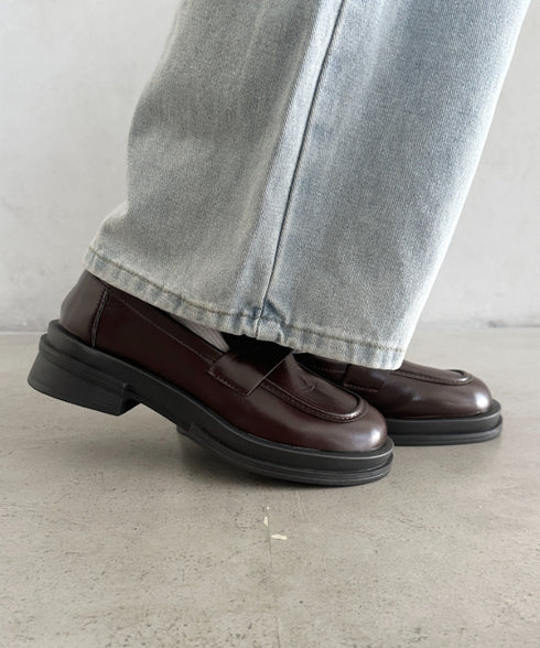 シンプルコインローファー | MD3256069 | ブラウン