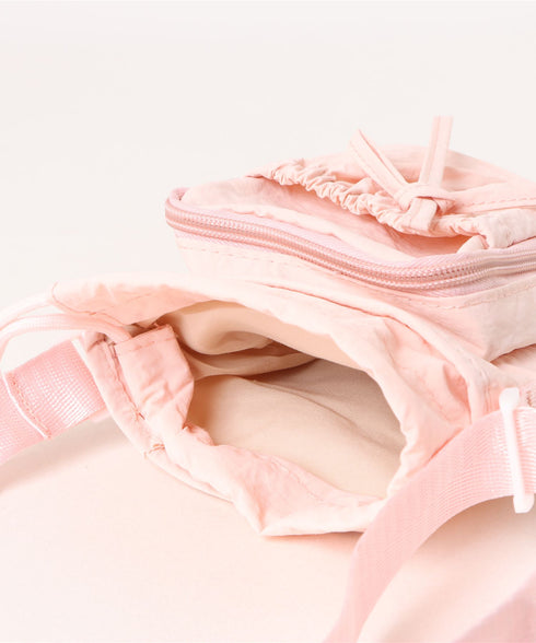 ボトルホルダーバッグ ショルダーバッグ リボン巾着ショルダーバッグ ペットボトルショルダーバッグ | WR1256045 | ピンク