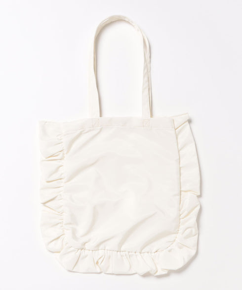 【A4収納可能】フリルトートバッグ | WR1256047 | アイボリー