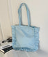 【A4収納可能】フリルトートバッグ | WR1256047 | ブルー