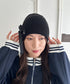 リボンデザインニット帽 | WR5254002 | ブラック