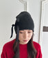 リボンデザインニット帽 | WR5254002 | グレー