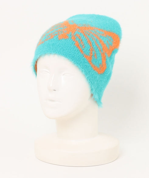 バタフライデザインニット帽 蝶デザインビーニー | WR5254004 | ブルー系その他2