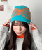 バタフライデザインニット帽 蝶デザインビーニー | WR5254004 | ブルー系その他2