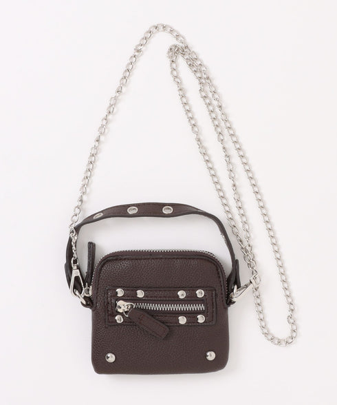 スタッズデザインPUカードケース | WR6256048 | ブラウン