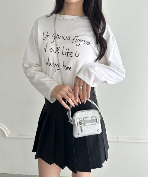 スタッズデザインPUカードケース | WR6256048 | シルバー