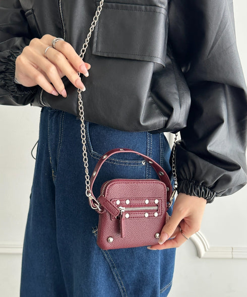 スタッズデザインPUカードケース | WR6256048 | レッド