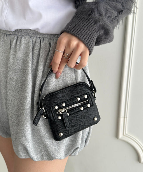 スタッズデザインPUカードケース | WR6256048 | ブラック