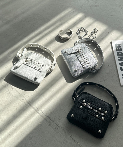 スタッズデザインPUカードケース | WR6256048 | ホワイト