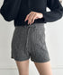 ケーブルニットショートパンツ | MD2256045 | チャコールグレー