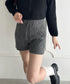 ケーブルニットショートパンツ | MD2256045 | チャコールグレー