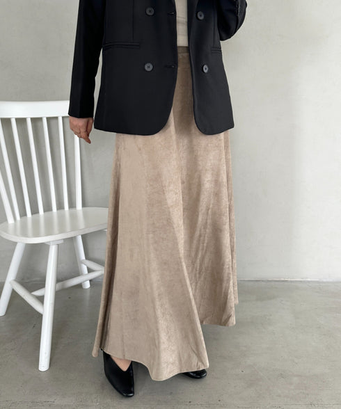 ベロアロングスカート | MD2256046 | ベージュ