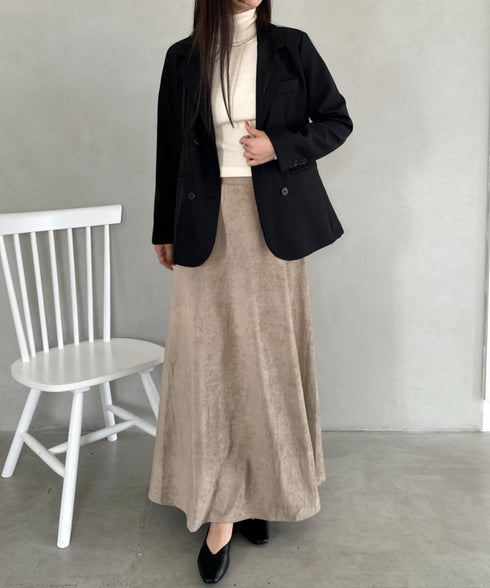 ベロアロングスカート | MD2256046 | ベージュ