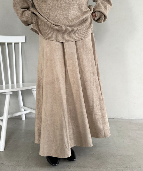 ベロアロングスカート | MD2256046 | ベージュ