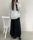 ベロアロングスカート | MD2256046 | ブラック