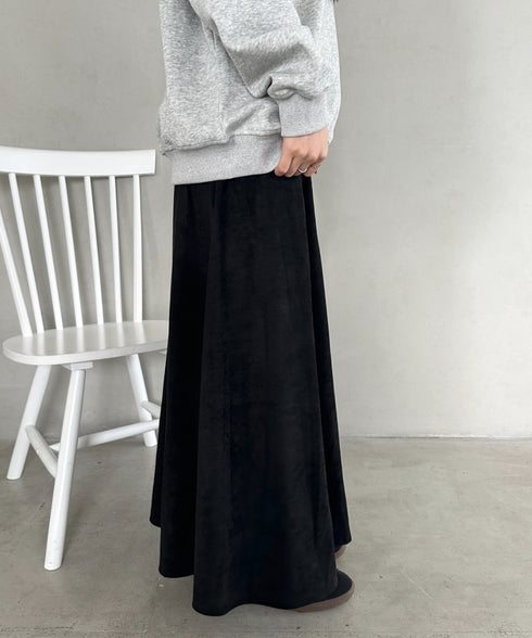 ベロアロングスカート | MD2256046 | ブラック