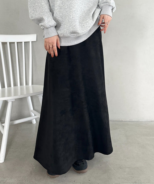 ベロアロングスカート | MD2256046 | ブラック