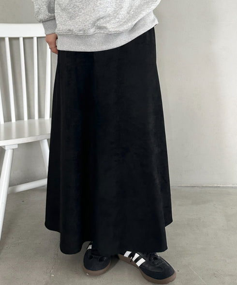 ベロアロングスカート | MD2256046 | ブラック