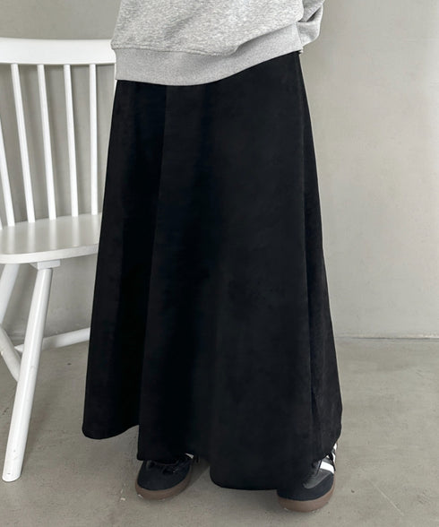 ベロアロングスカート | MD2256046 | ブラック