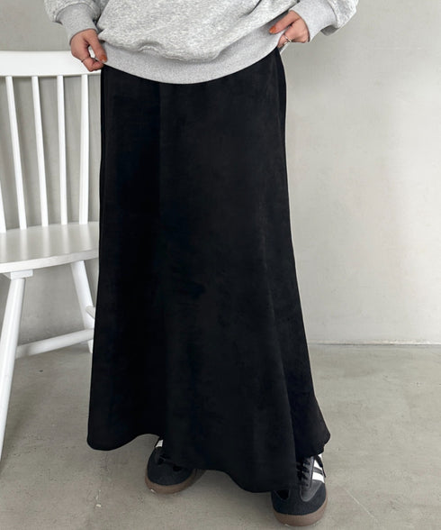 ベロアロングスカート | MD2256046 | ブラック