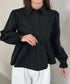 ペプラムフレアシャツ ブラウス | MD2256047 | ブラック