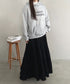 プリーツティアードロングスカート | MD2256051 | ブラック