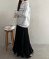 プリーツティアードロングスカート | MD2256051 | ブラック