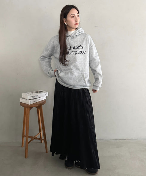 プリーツティアードロングスカート | MD2256051 | ブラック