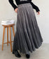 プリーツティアードロングスカート | MD2256051 | グレー