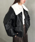 ビッグ襟PUジャケット | MD2256074 | ブラック