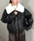 ビッグ襟PUジャケット | MD2256074 | ブラック
