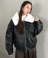 ビッグ襟PUジャケット | MD2256074 | ブラック