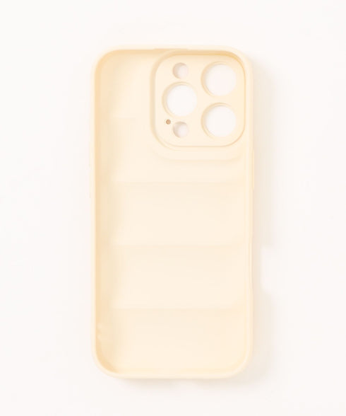 【iPhone13~iPhone16対応】ダウン風デザインスマホケース | WR6256051 | ホワイト