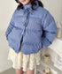 【袖取り外し可能】チェックリボンダウンジャケット/ダウンベスト | SL2254023 | ブルー