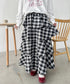 チェックフリルカンカンスカート | SL2256113 | ブラック