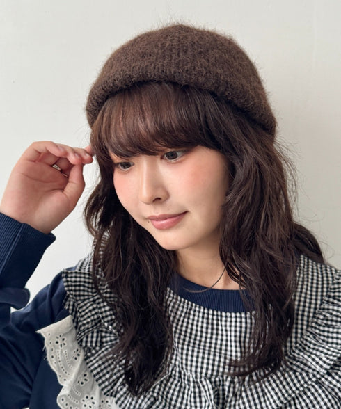 モヘアニットベレー帽 | SL5256117 | ブラウン