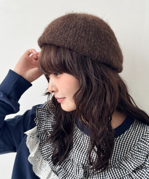 モヘアニットベレー帽 | SL5256117 | ブラウン