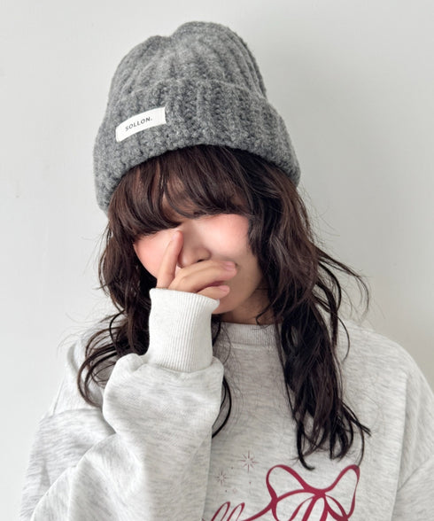 ワンポイントニットキャップ | SL5256119 | グレー