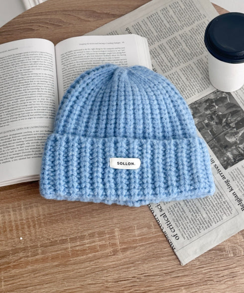 ワンポイントニットキャップ | SL5256119 | ライトブルー